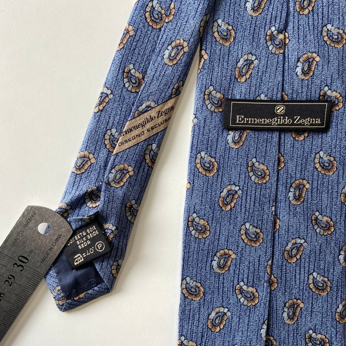 에르메네질도 제냐 정품 명품 페이즐리 넥타이 상품이미지5