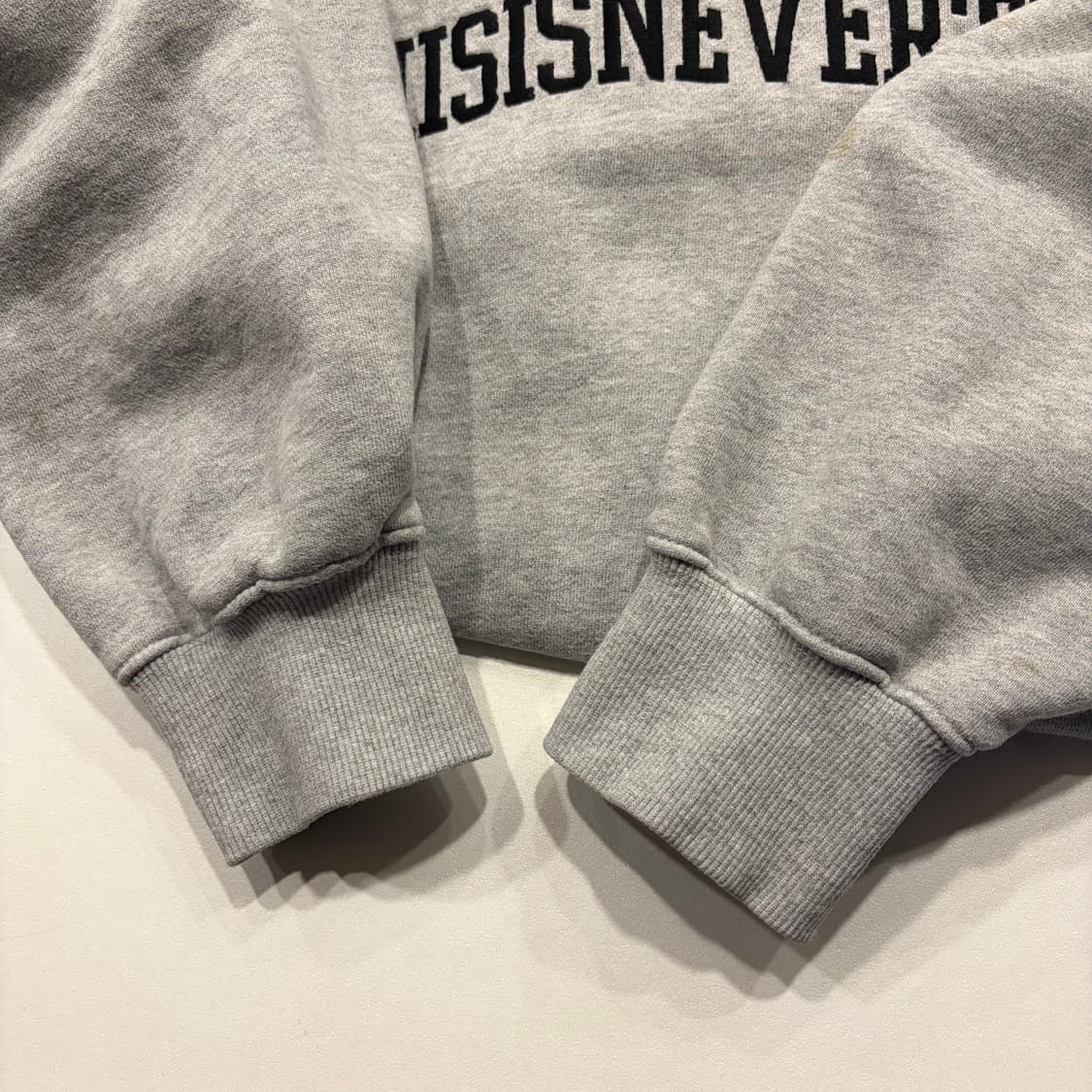 [XL] 디스이즈네버댓 아치로고 자수 회색 후드티 C378 상품이미지6