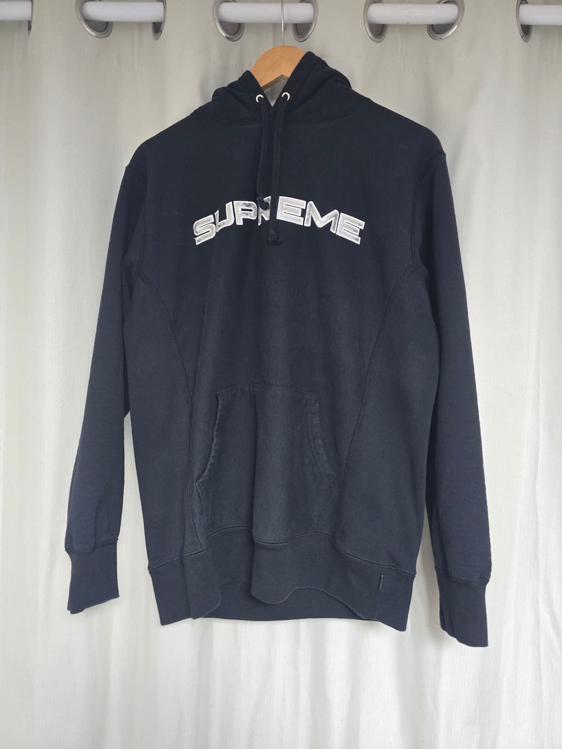 슈프림 스팽글 후드티 블랙 m 상품이미지3