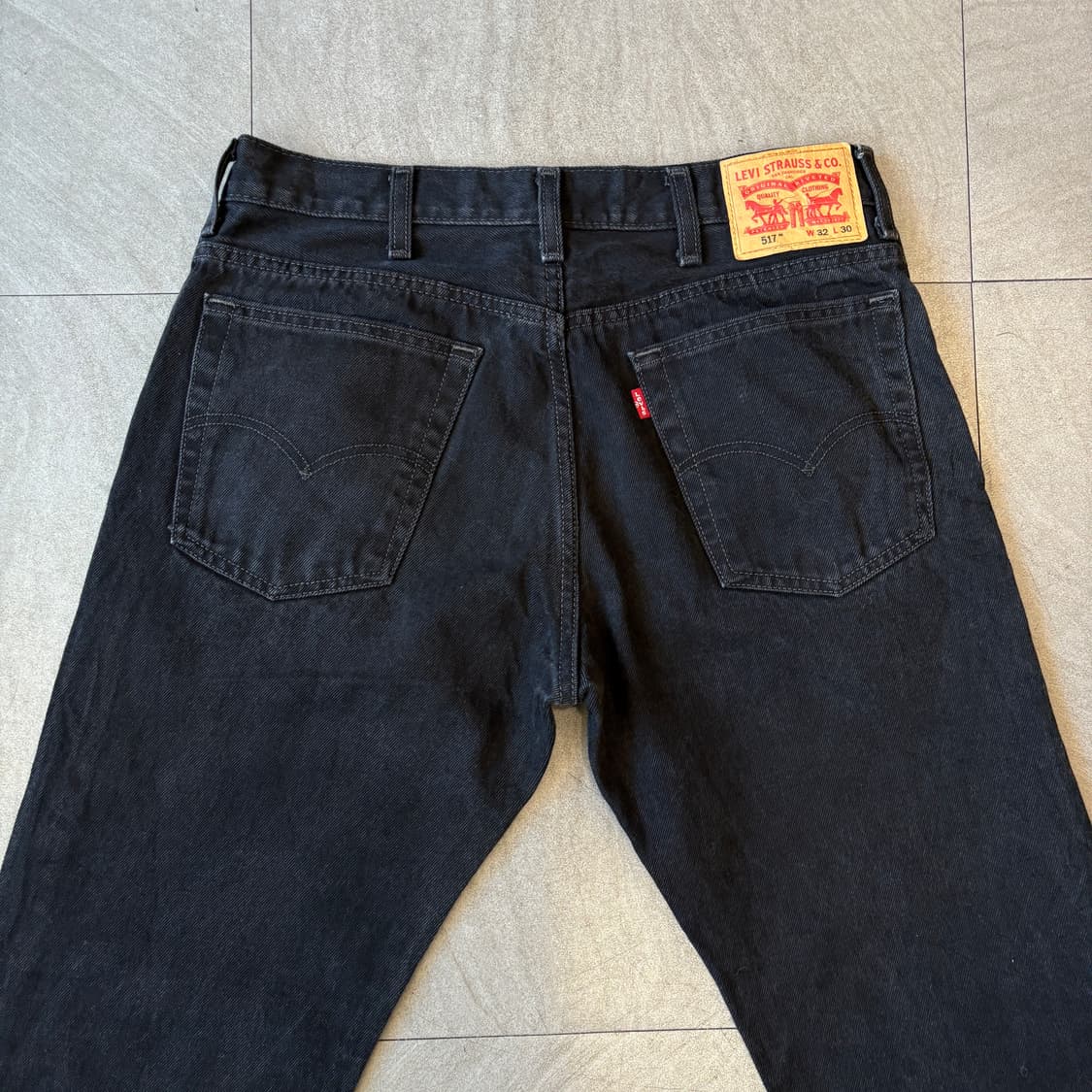 리바이스 정품 517 데님 블랙 팬츠 상품이미지2