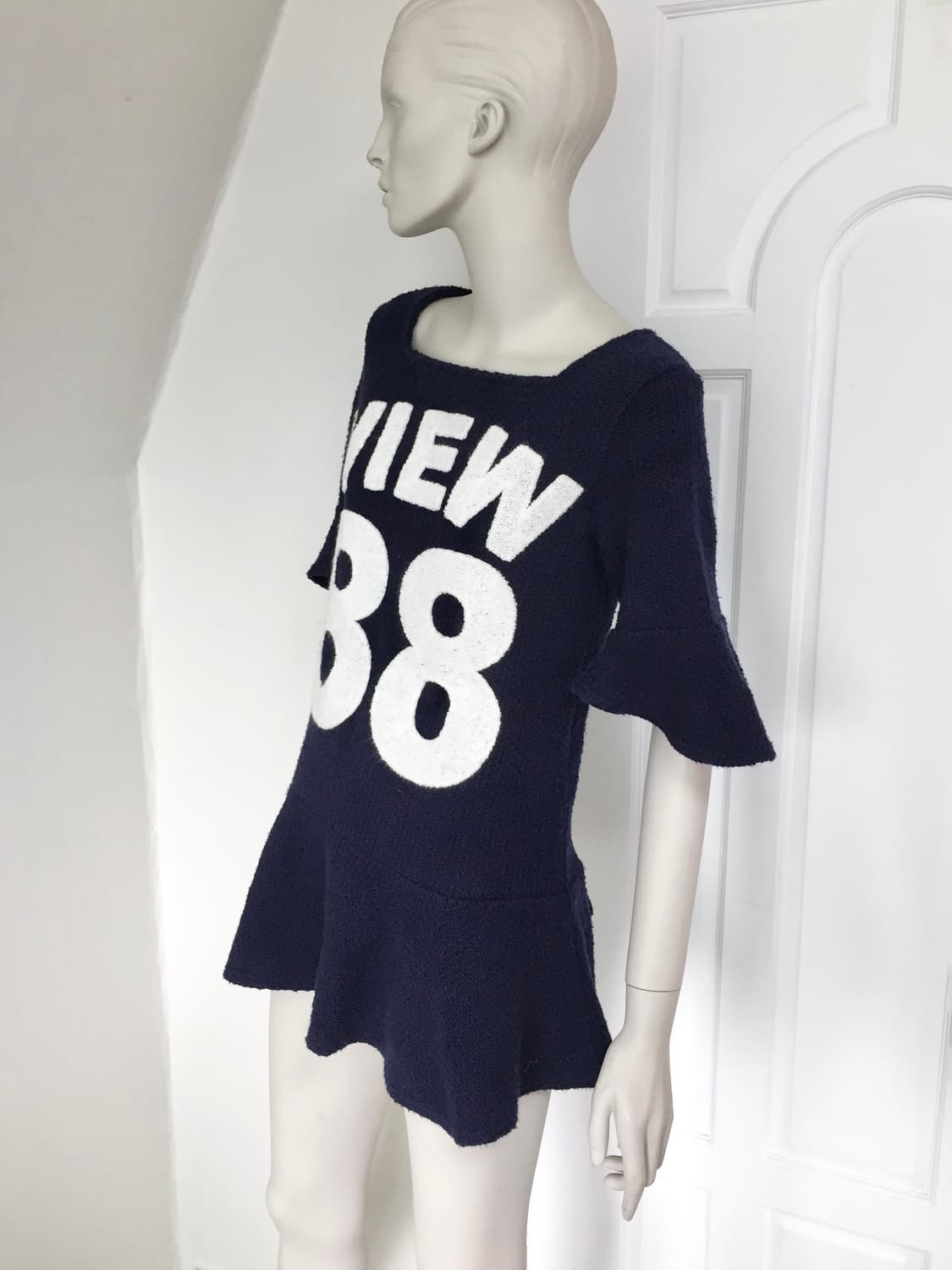 88 Bold Lettering Navy Mini Dress 상품이미지3