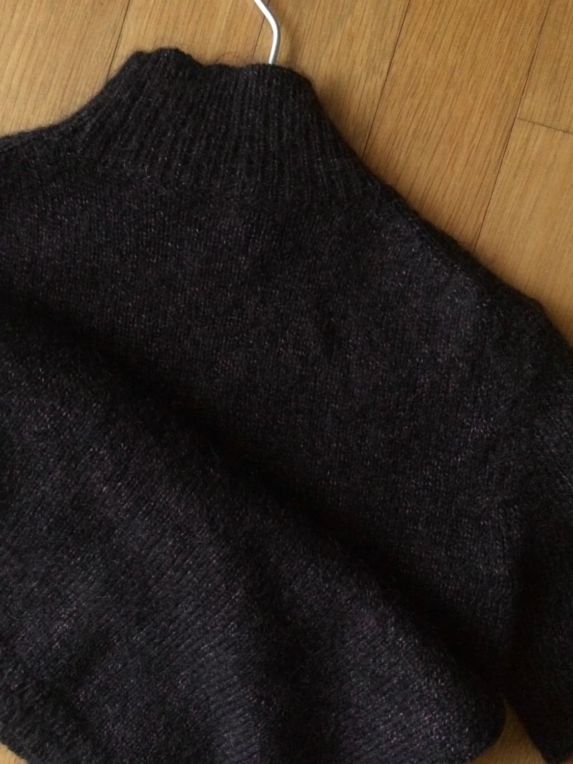 반목 반팔 니트 와인 상품이미지3