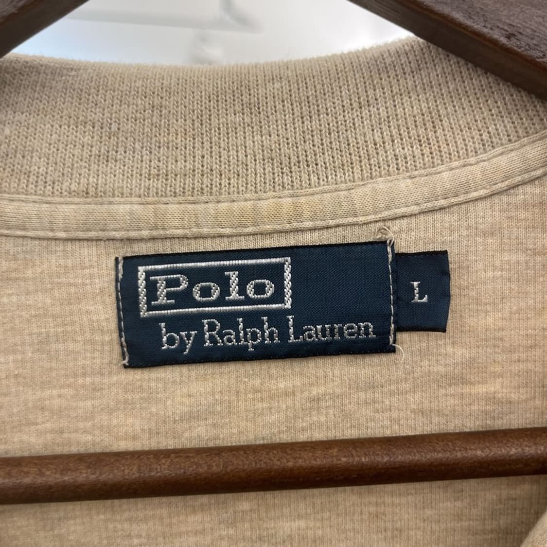 폴로 랄프로렌 빈티지 모던캐주얼 오트밀 반집업 니트 L C10940 상품이미지5