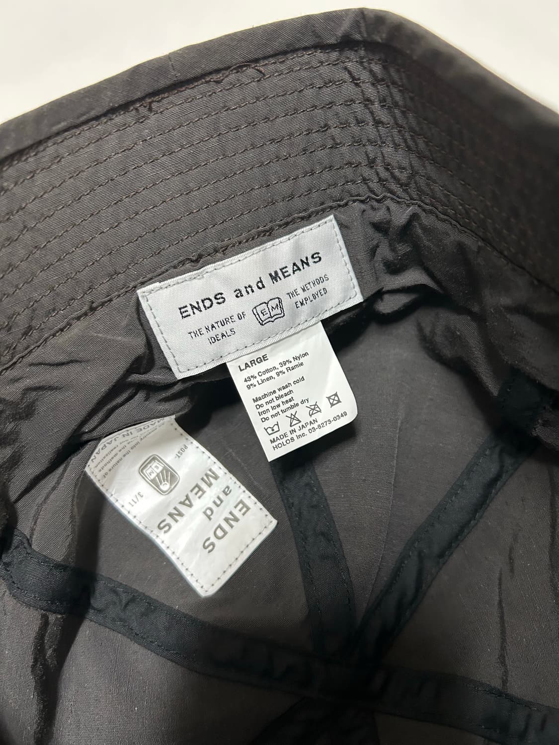 엔즈앤드민즈 아미햇 Army hat 챠콜 L 상품이미지4