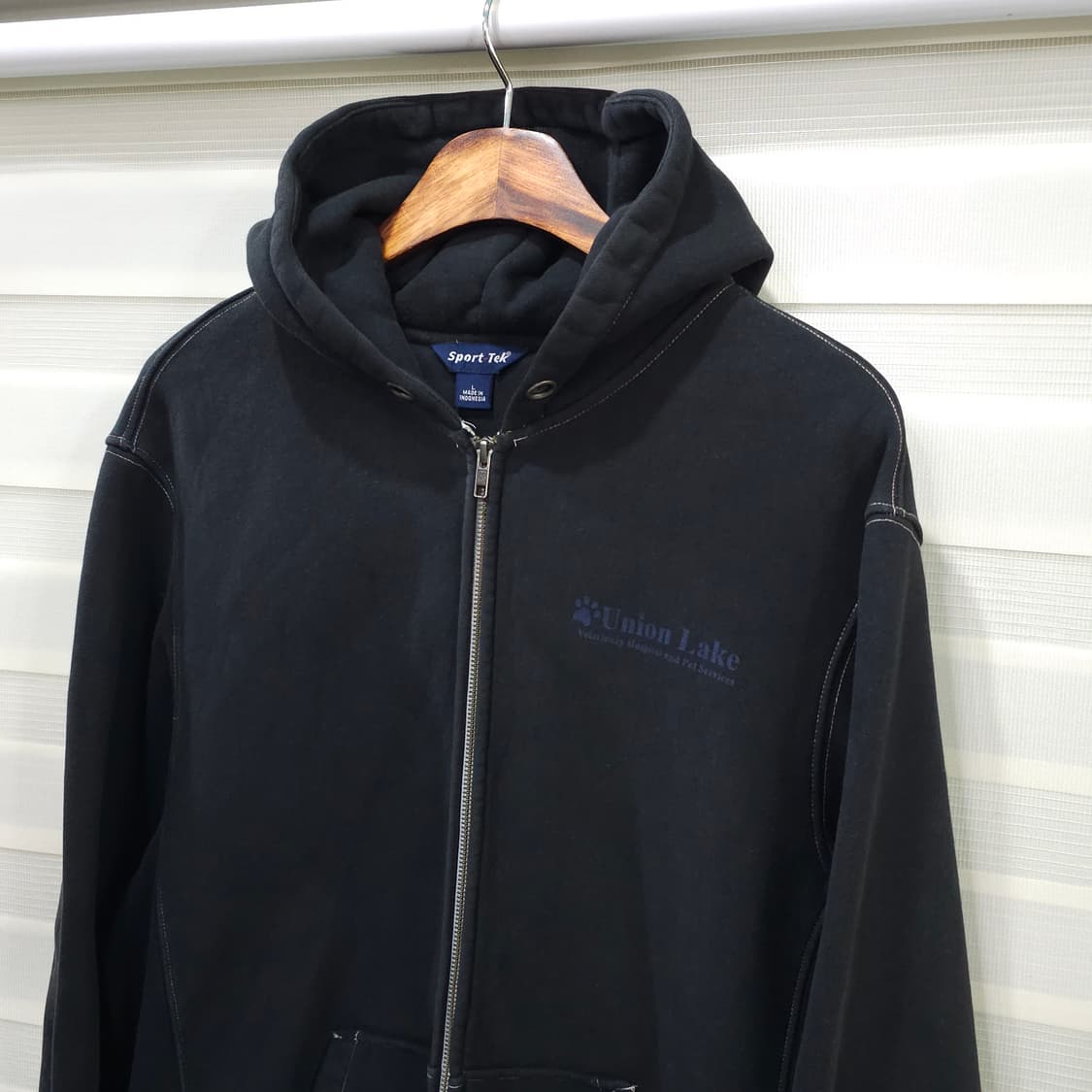 sport-tek 빈티지 후드집업- L 상품이미지2