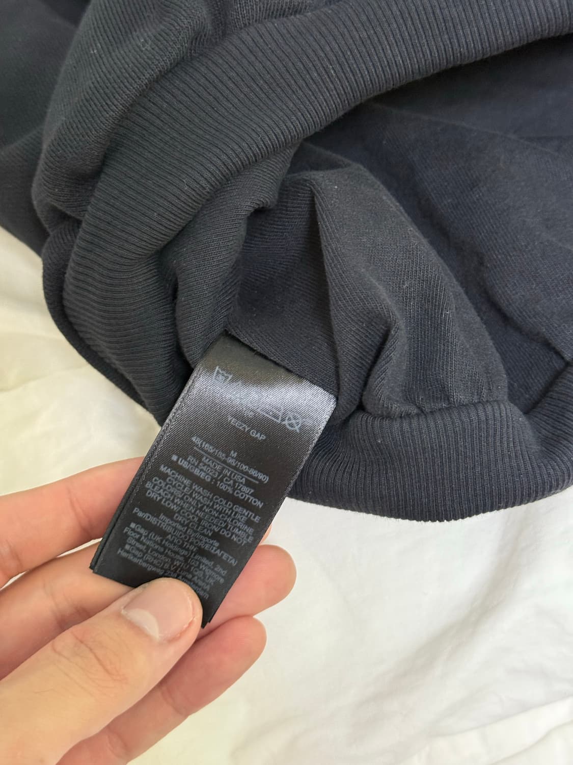 이지갭 도브 후드 워시드 블랙 M 상품이미지3