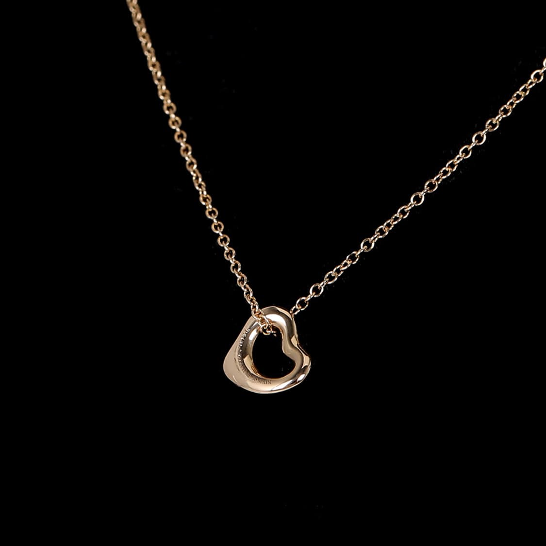 티파니 엘사퍼레티 오픈하트 목걸이 로즈골드 네크리스 7mm 상품이미지3