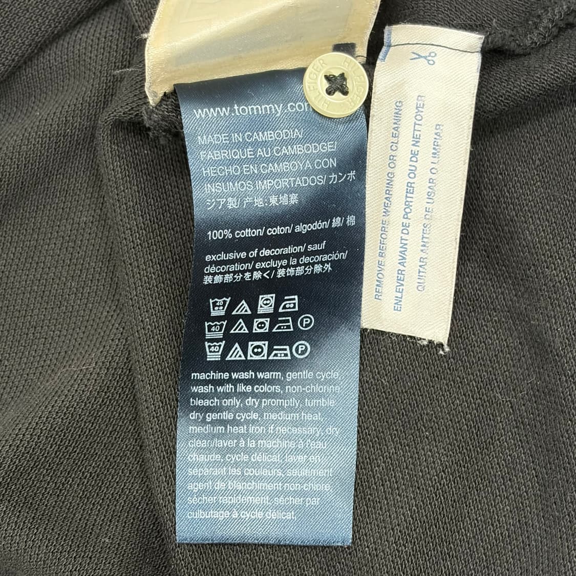 타미힐피거 블랙 반팔 폴로 티셔츠 상품이미지5