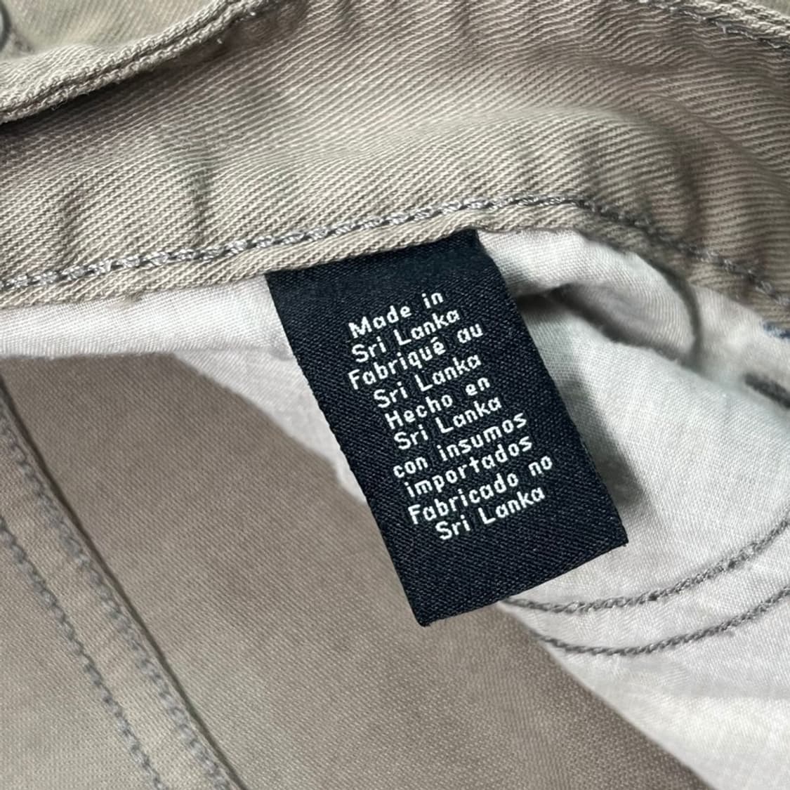 CALVIN KLEIN 슬림핏 스트레이트 팬츠 다크베이지 W34 L30 상품이미지5