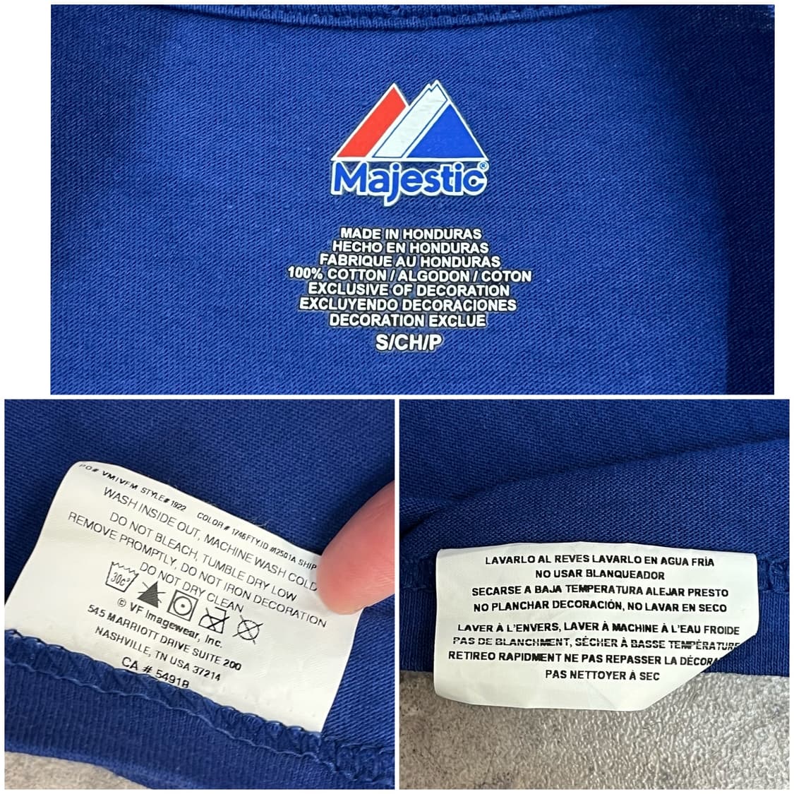 마제스틱 엠엘비 텍사스 추신수 반팔티 블루 S #csz4074  상품이미지3