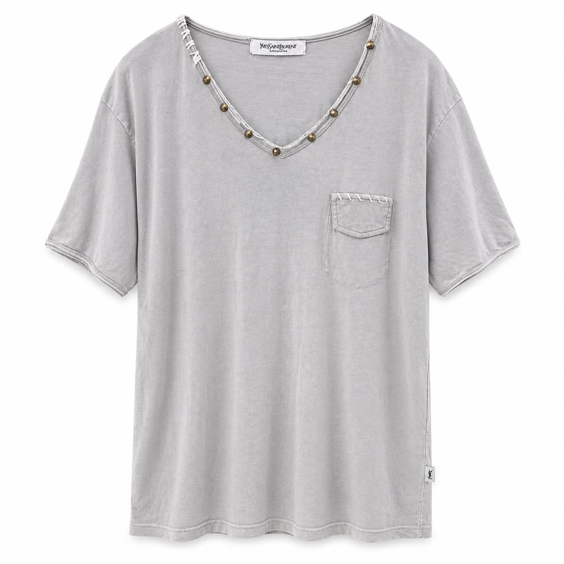 입생로랑 그레이 포켓 반팔 티셔츠 XL 상품이미지1