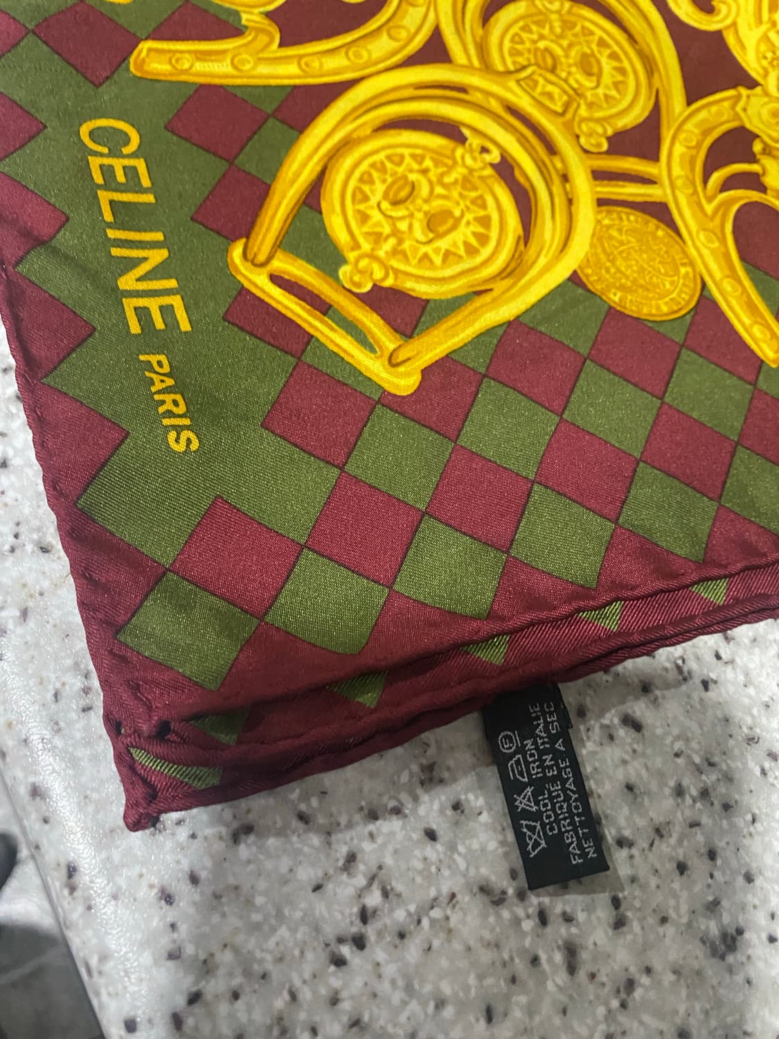 셀린느 정품 실크100 스카프 상품이미지7