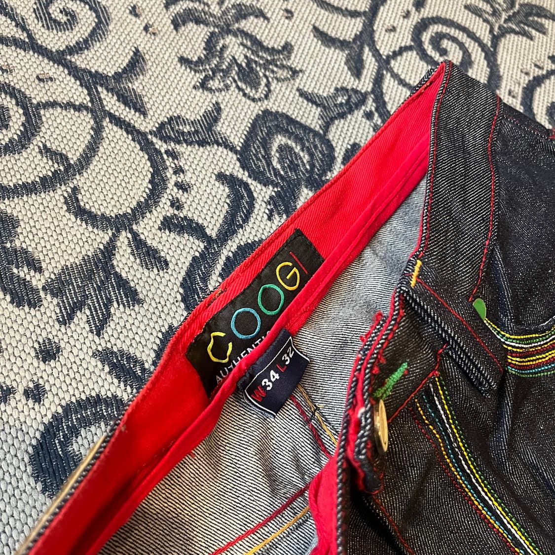 34 COOGI 자수 데님 팬츠/W2386 상품이미지5