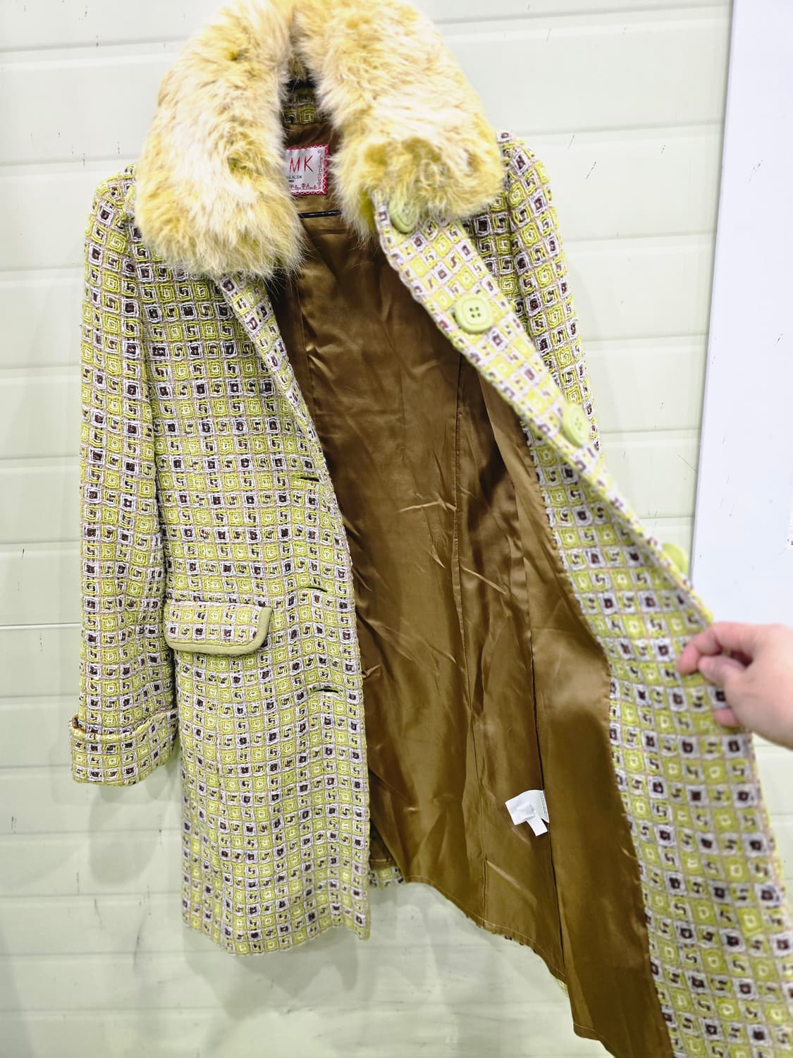 Lemon mood 울 코트 일본 빈티지(래빗 퍼 카라) 상품이미지5