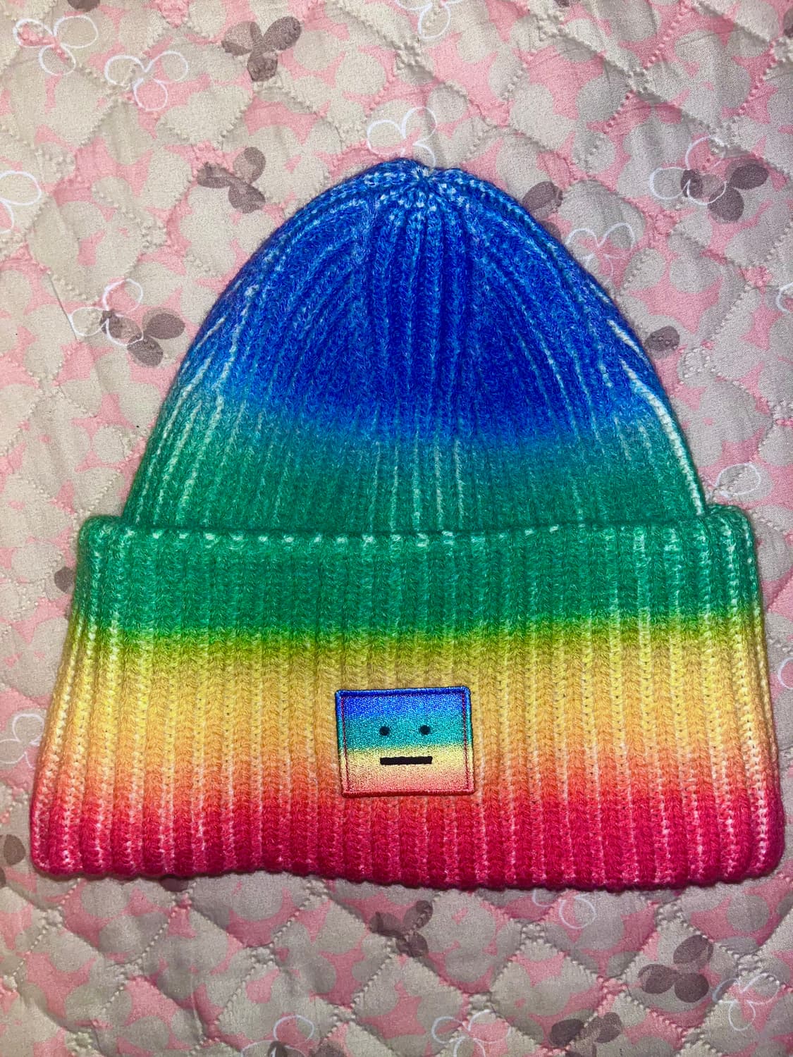 [남녀공용]아크네스튜디오 무지개 울 비니 상품이미지1