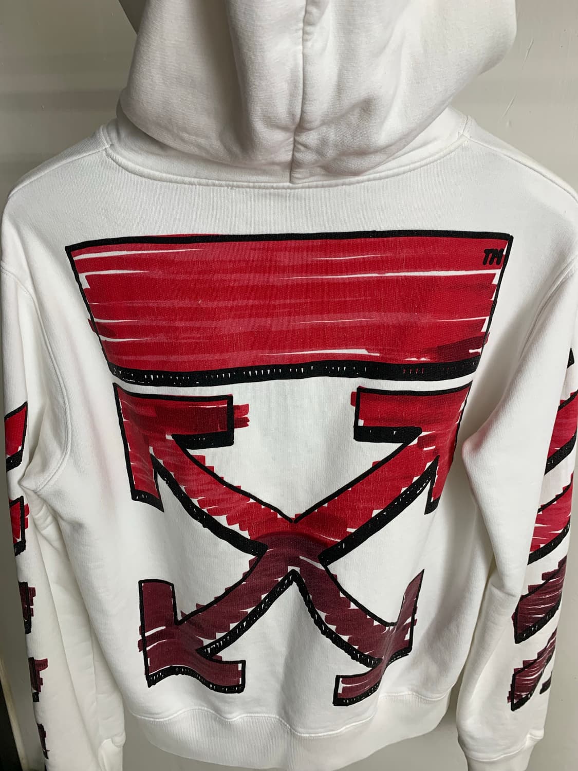 [M] 오프화이트 마커애로우 후드티 상품이미지5