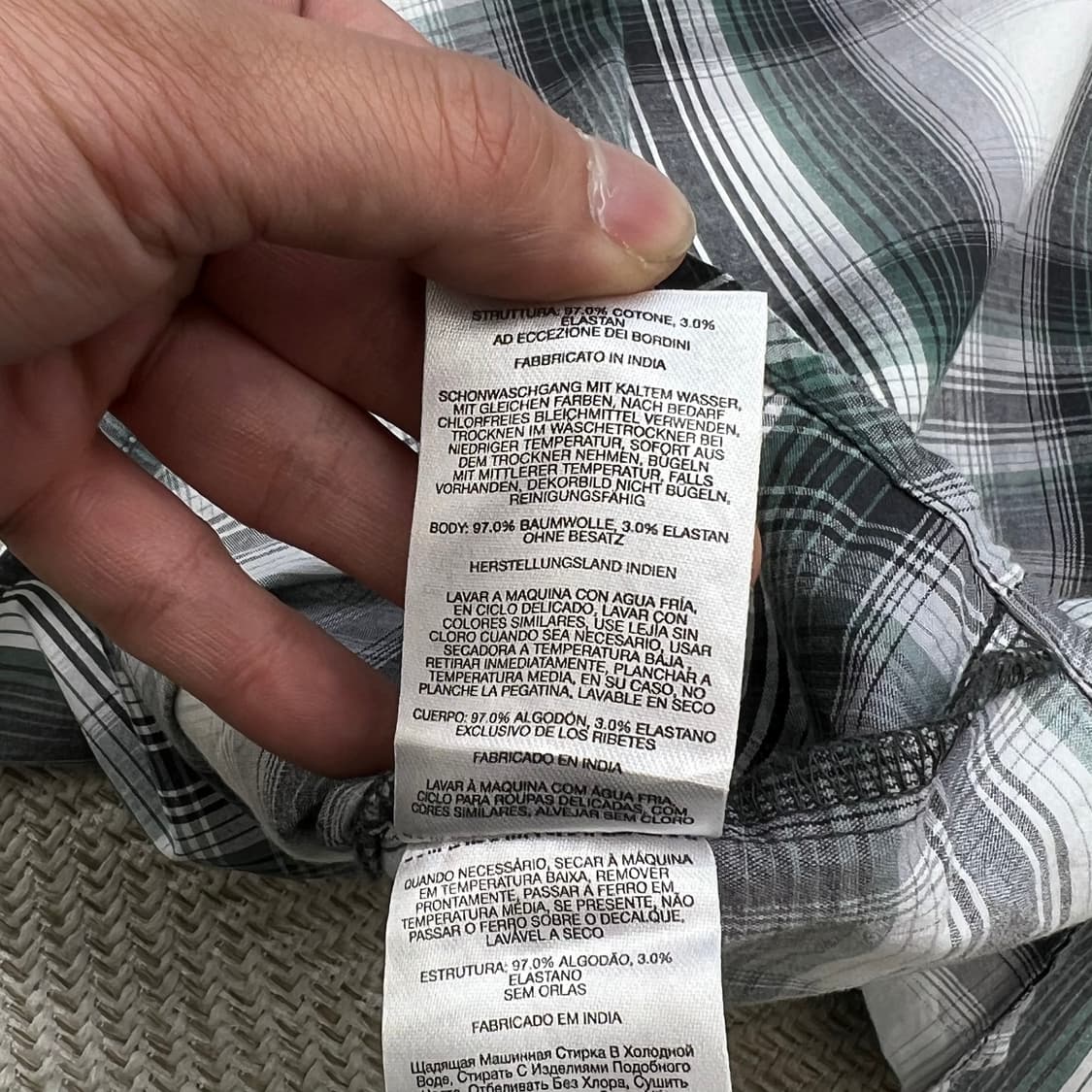 컬럼비아 체크 하프 셔츠 r3571 상품이미지8