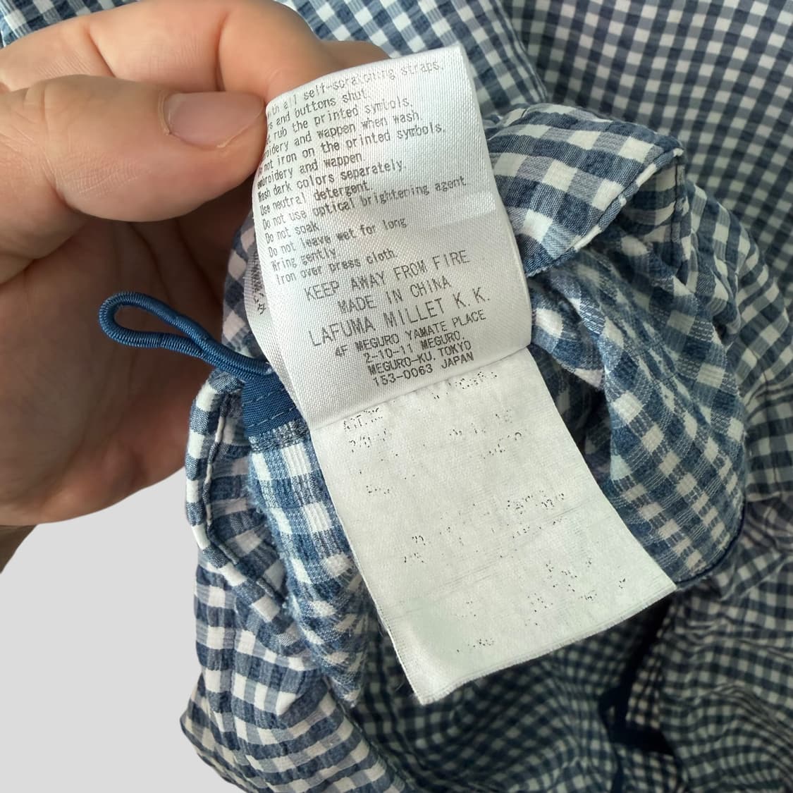 (M)Millet 밀레 재팬 체크 패턴 윈드브레이커 자켓 상품이미지10