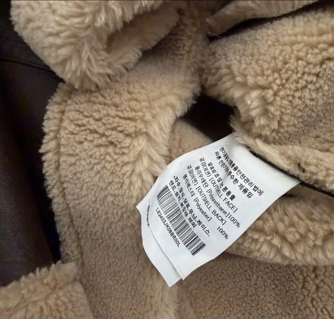 LEE 브라운 무스탕 자켓 상품이미지6