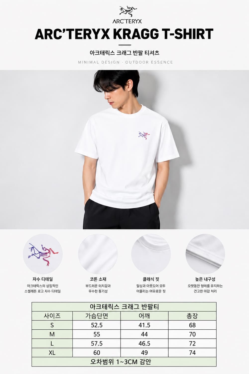 [새상품][무료배송] 아크테릭스 크래그 반팔티 상품이미지2