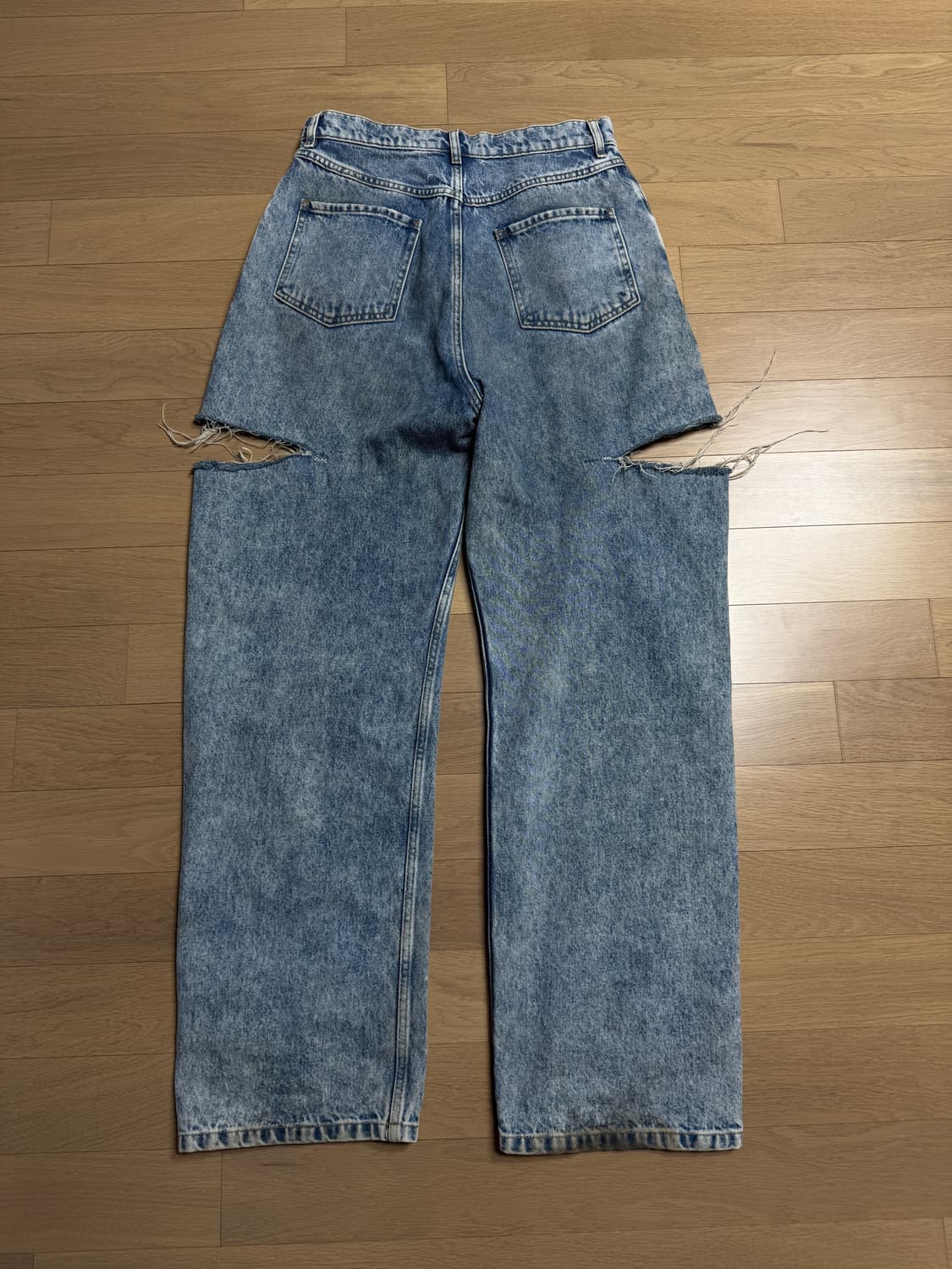 [44] 마르지엘라 컷아웃 데님 팬츠 상품이미지8