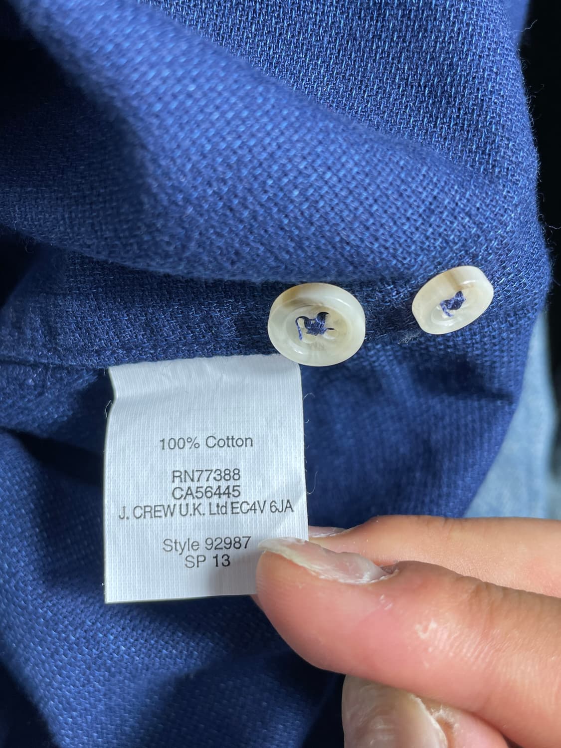 J.Crew 제이크루 셔츠 네이비 상품이미지3