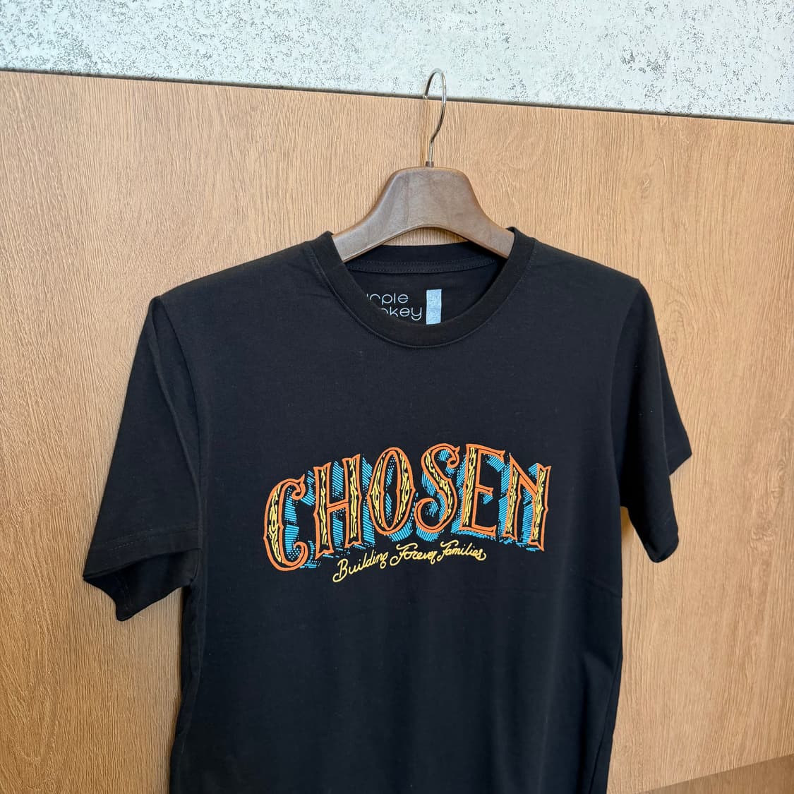 빈티지 반팔 티셔츠 레터링 프린트 디테일 레귤러핏 블랙 상품이미지3