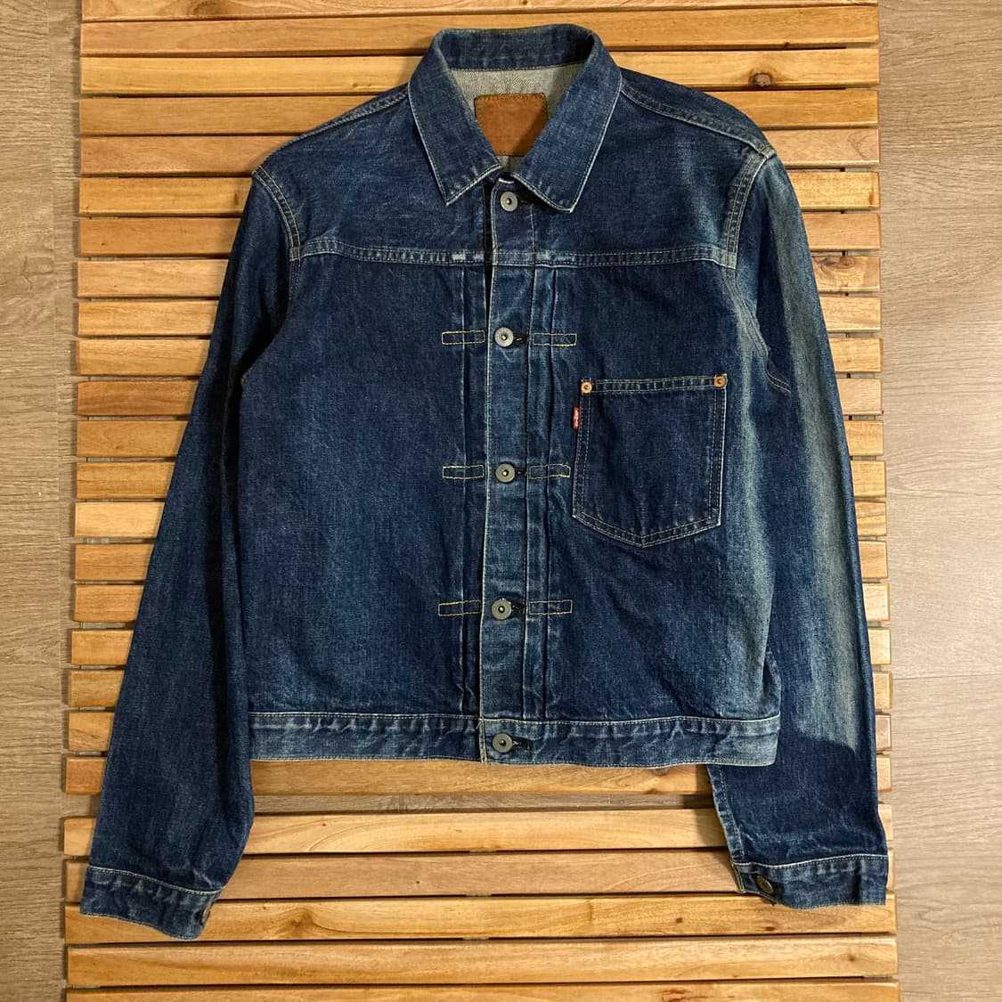 90s 리바이스 1세대 빅 e 데님 자켓 청자켓 상품이미지4