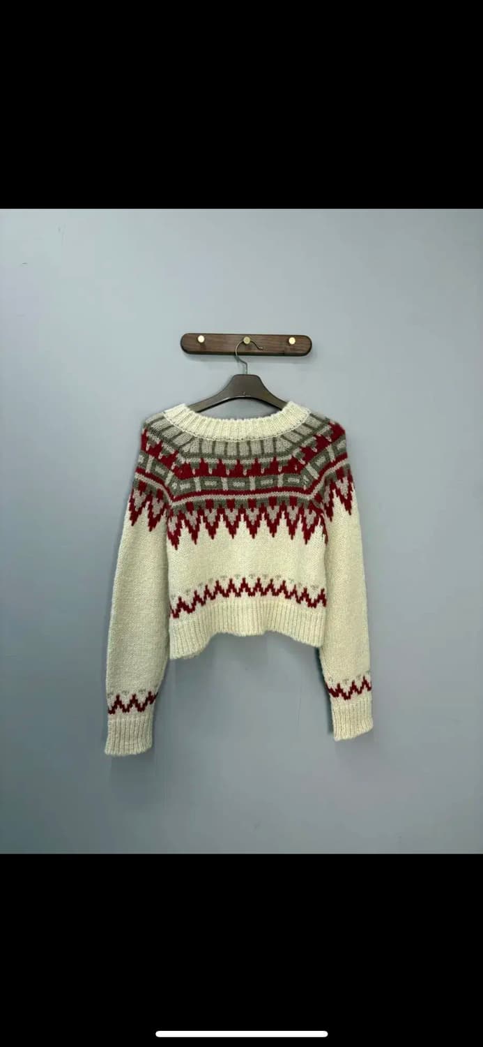 빈티지 노르딕 니트 가디건 H1222 상품이미지4