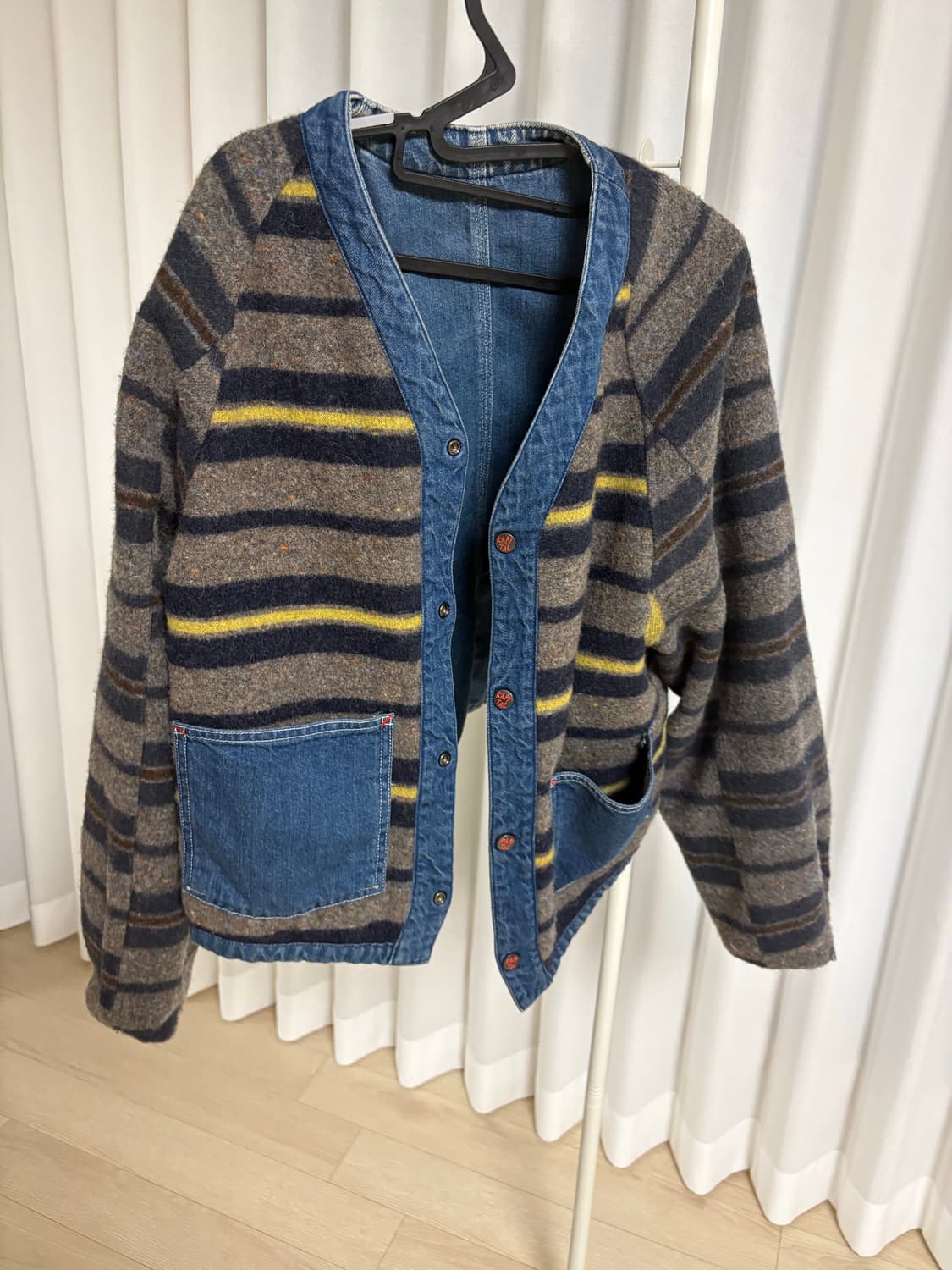 캐피탈 11.5온즈 데님 코니보위 라이닝 레일로드 자켓 인디고 상품이미지3