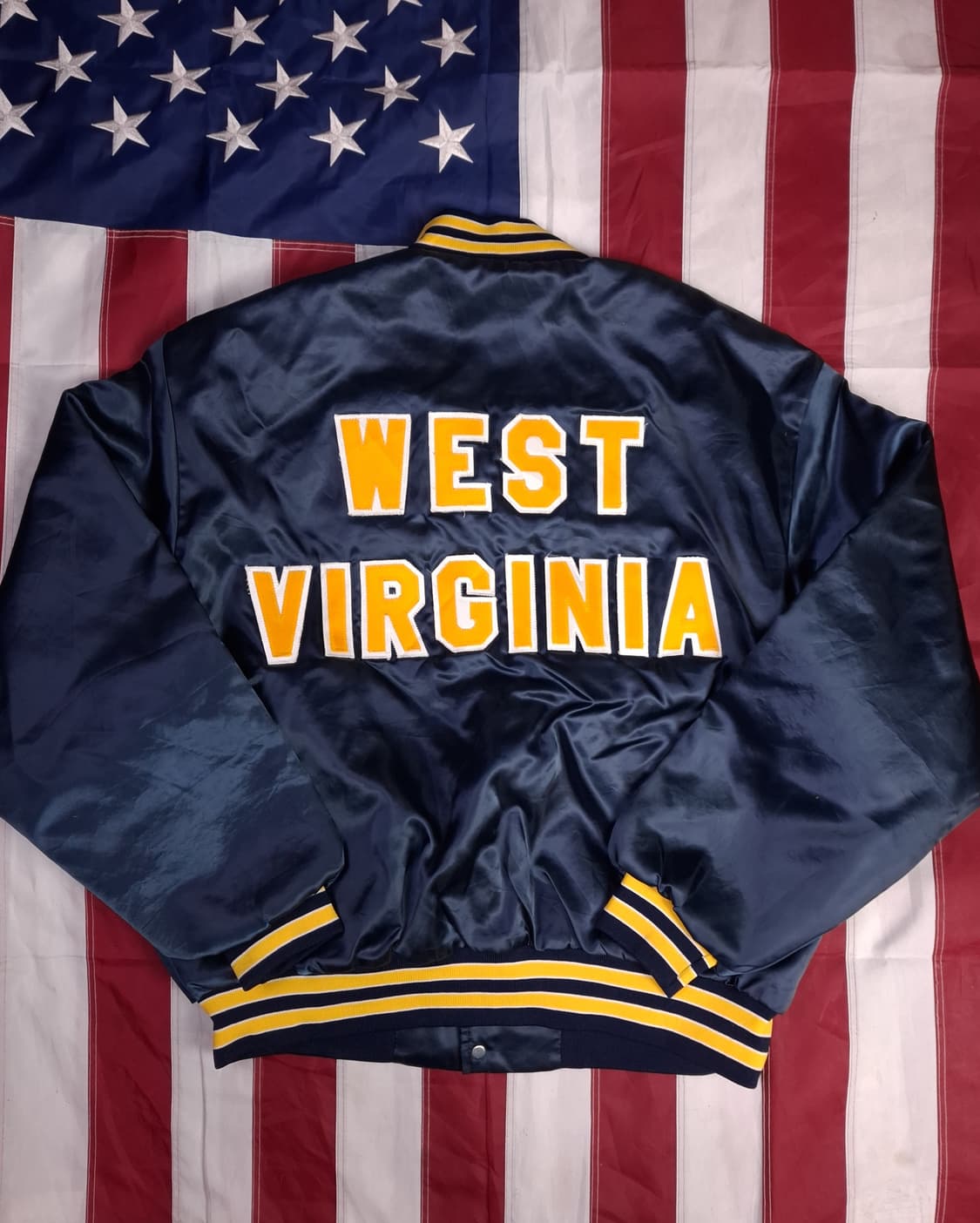 특A 90's 미국제조 스윙스터 새틴 바시티 자켓 상품이미지1