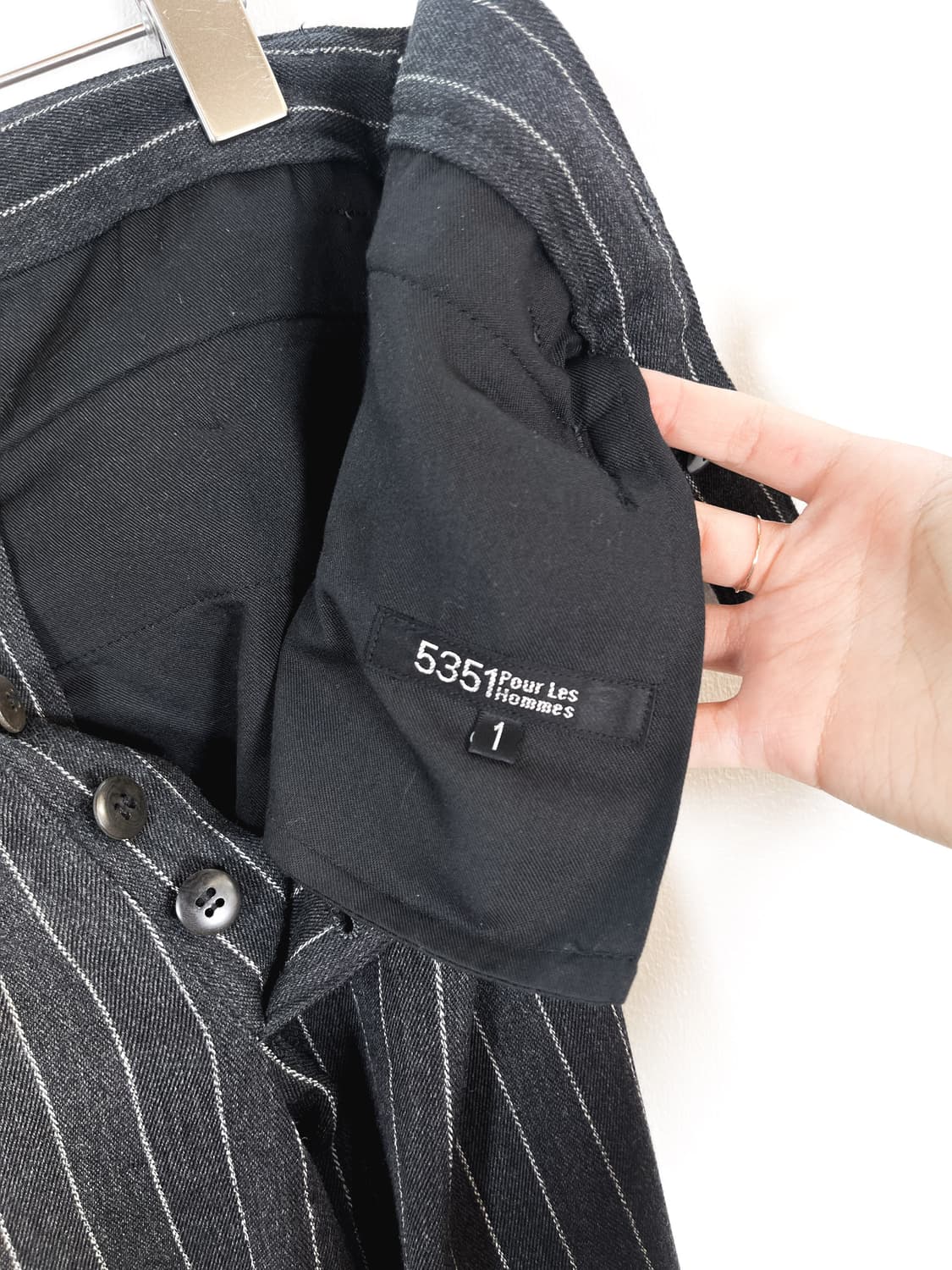 5351 뿌르 레 옴므 스트라이프 데님팬츠 상품이미지5