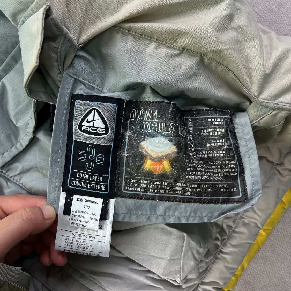 100 나이키 acg 리버시블 양면 조끼 패딩 상품이미지8