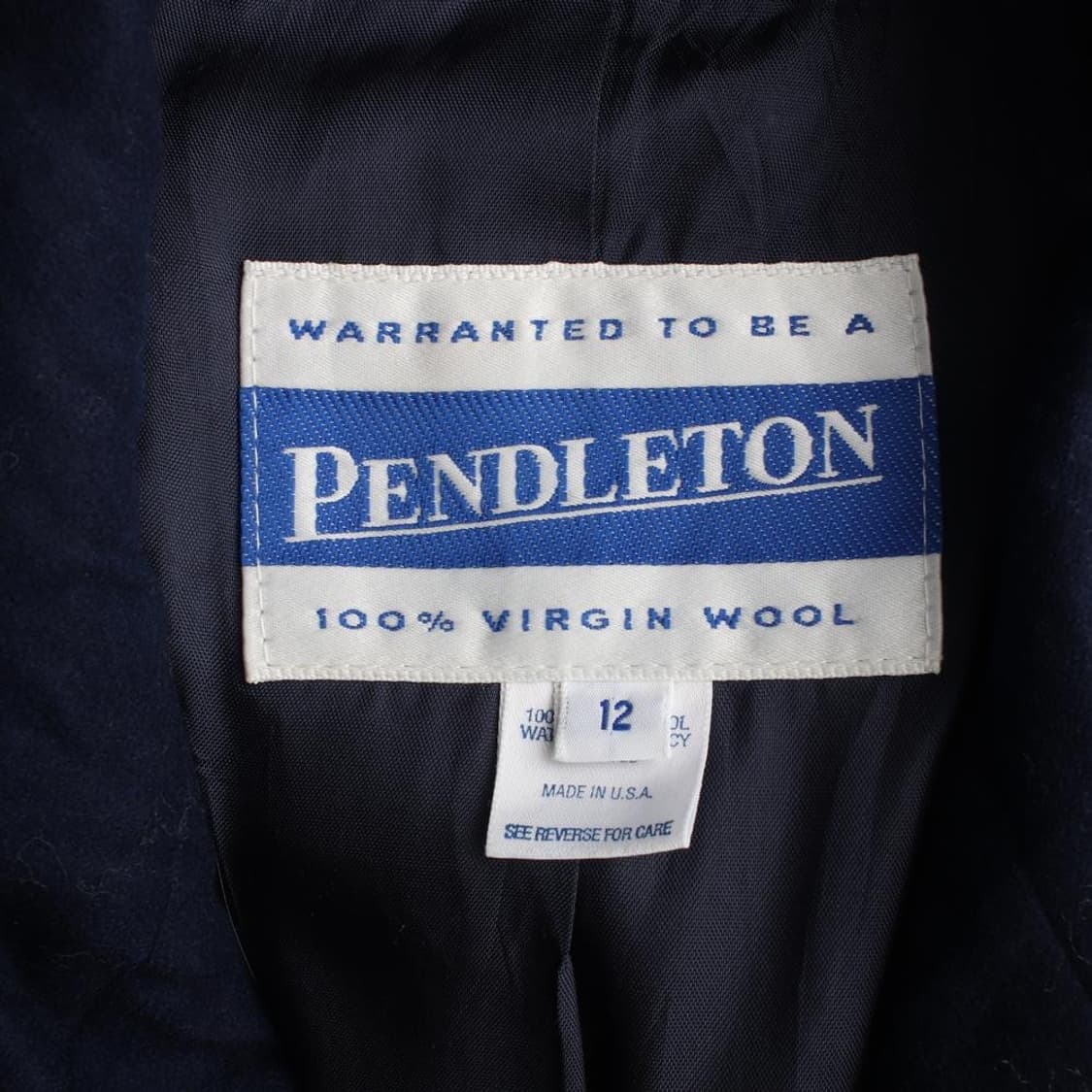 펜들턴 USA 울 100% 더블 브레스티드 롱 코트 (남성 XX 상품이미지4