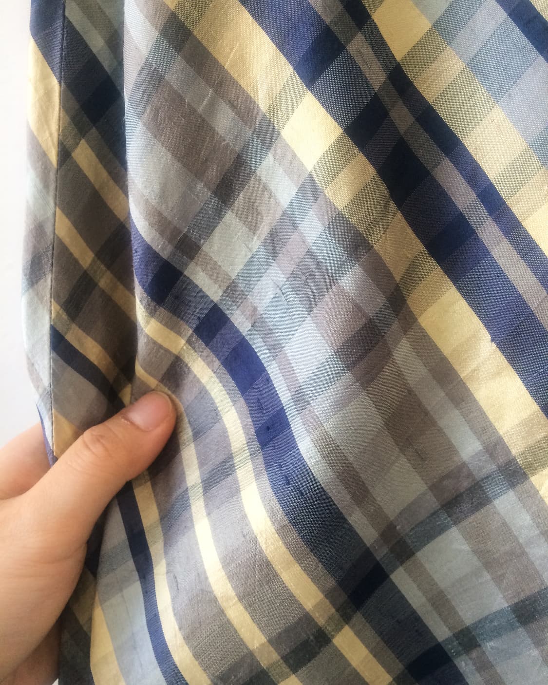 Check pattern long skirt 상품이미지4