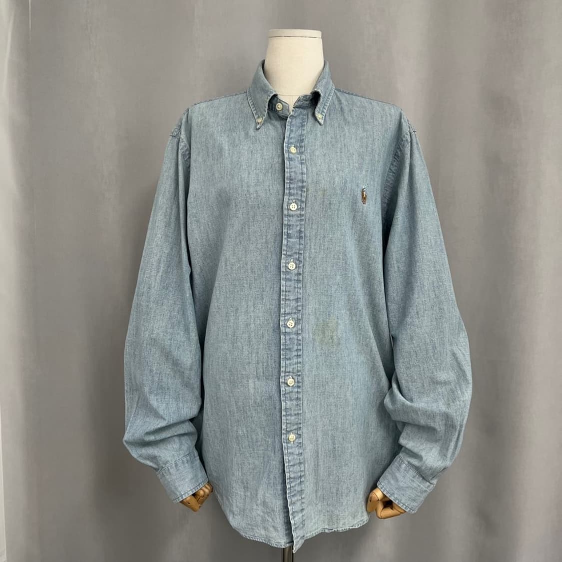 폴로 랄프 로렌 샴브레이 데님 셔츠/#3655 상품이미지1