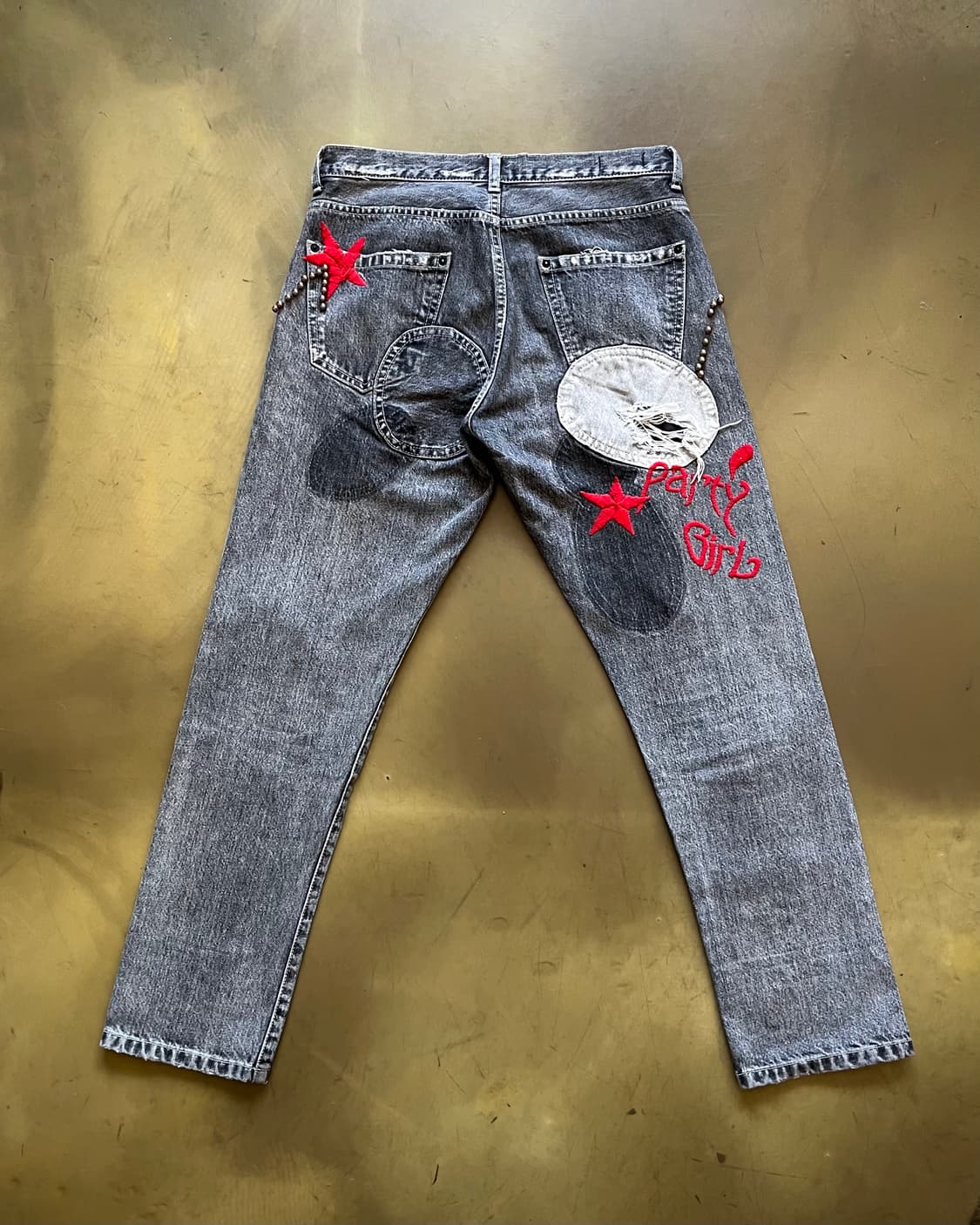 RNA Japan Stud Stitch Detail Denim pants 상품이미지8