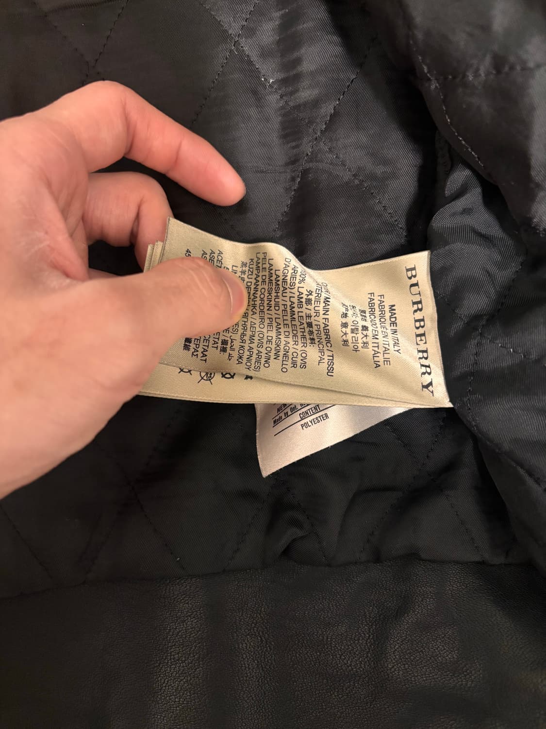 (Msize) 버버리 바이커 가죽자켓 상품이미지5