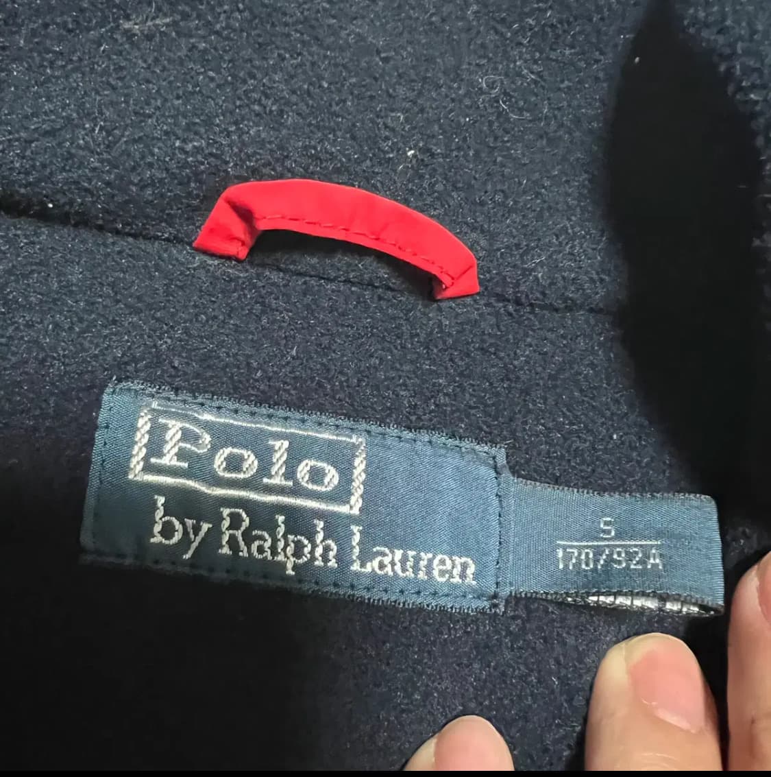 POLO 폴로 기본로고 레드 바라쿠타 블루종자켓(S) 상품이미지4