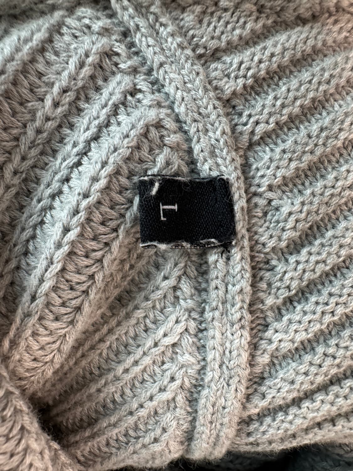 디젤 데님 블록 니트 후드 집업 L 상품이미지5