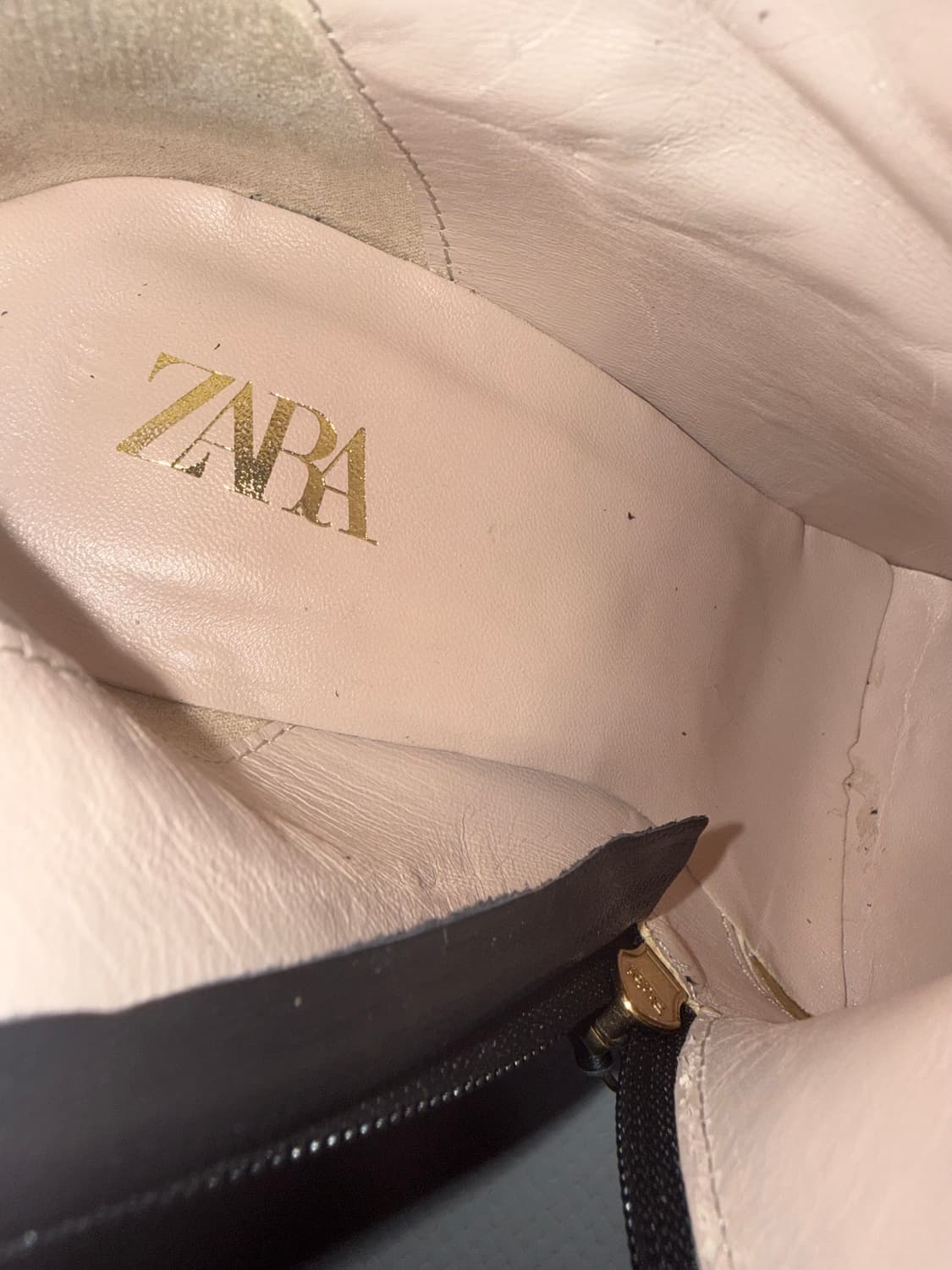 자라 가죽 롱부츠 - 새상품  상품이미지4