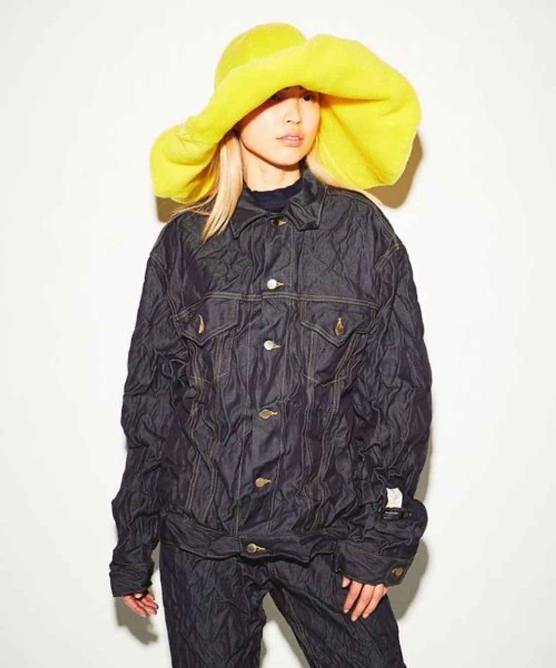 Facetasm 퓨어 울 링클 데님 자켓 상품이미지6