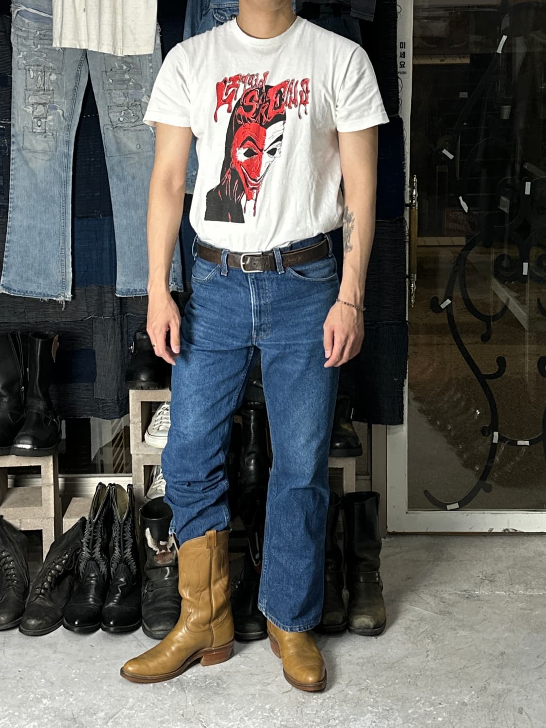 90's USA Made 토니라마 카우보이 웨스턴 부츠 상품이미지2