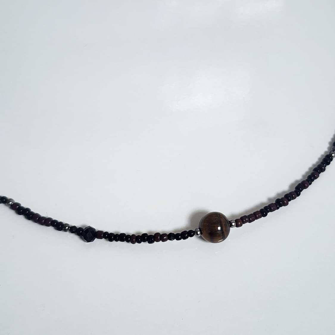 남자 브라운 원석 목걸이 상품이미지2