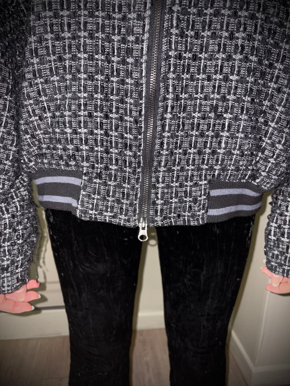 viva studio tweed zip-up 상품이미지3