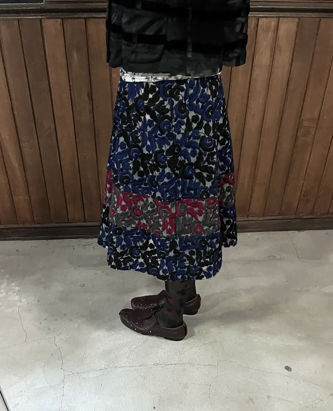 COMME DES GARCONS floral jacquard skirt 상품이미지5