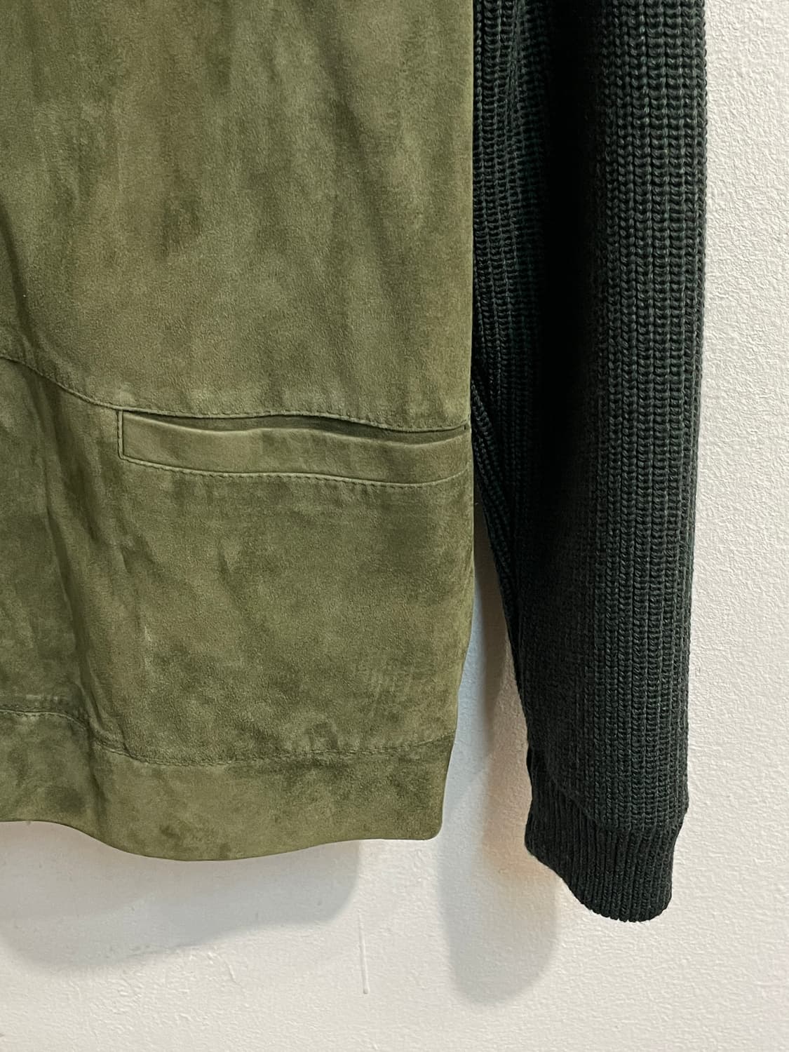 던힐 메리노 울 레더 패치 니트 자켓 상품이미지7