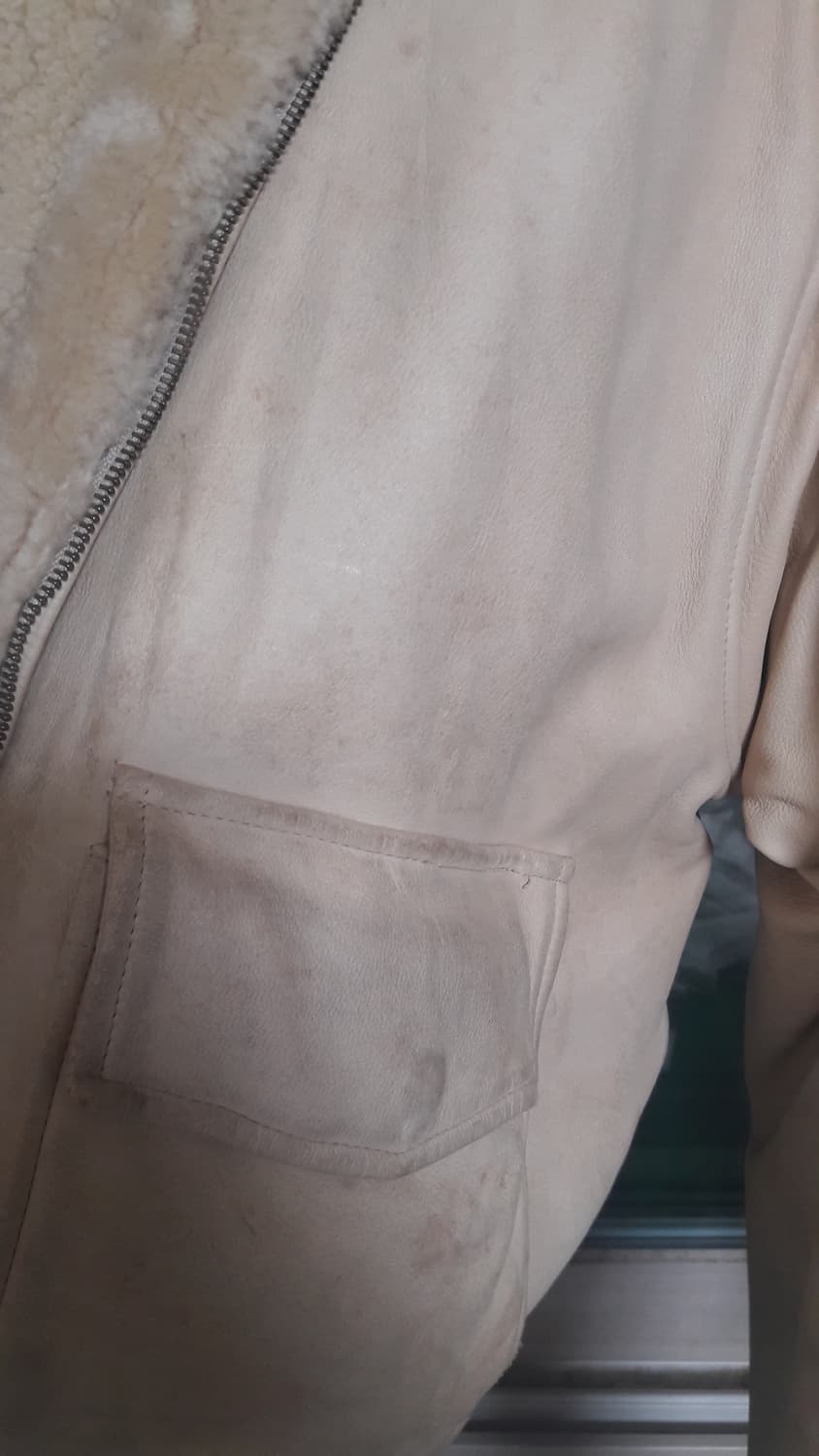 급매!폴로 양가죽  무스탕 자켓M 상품이미지3