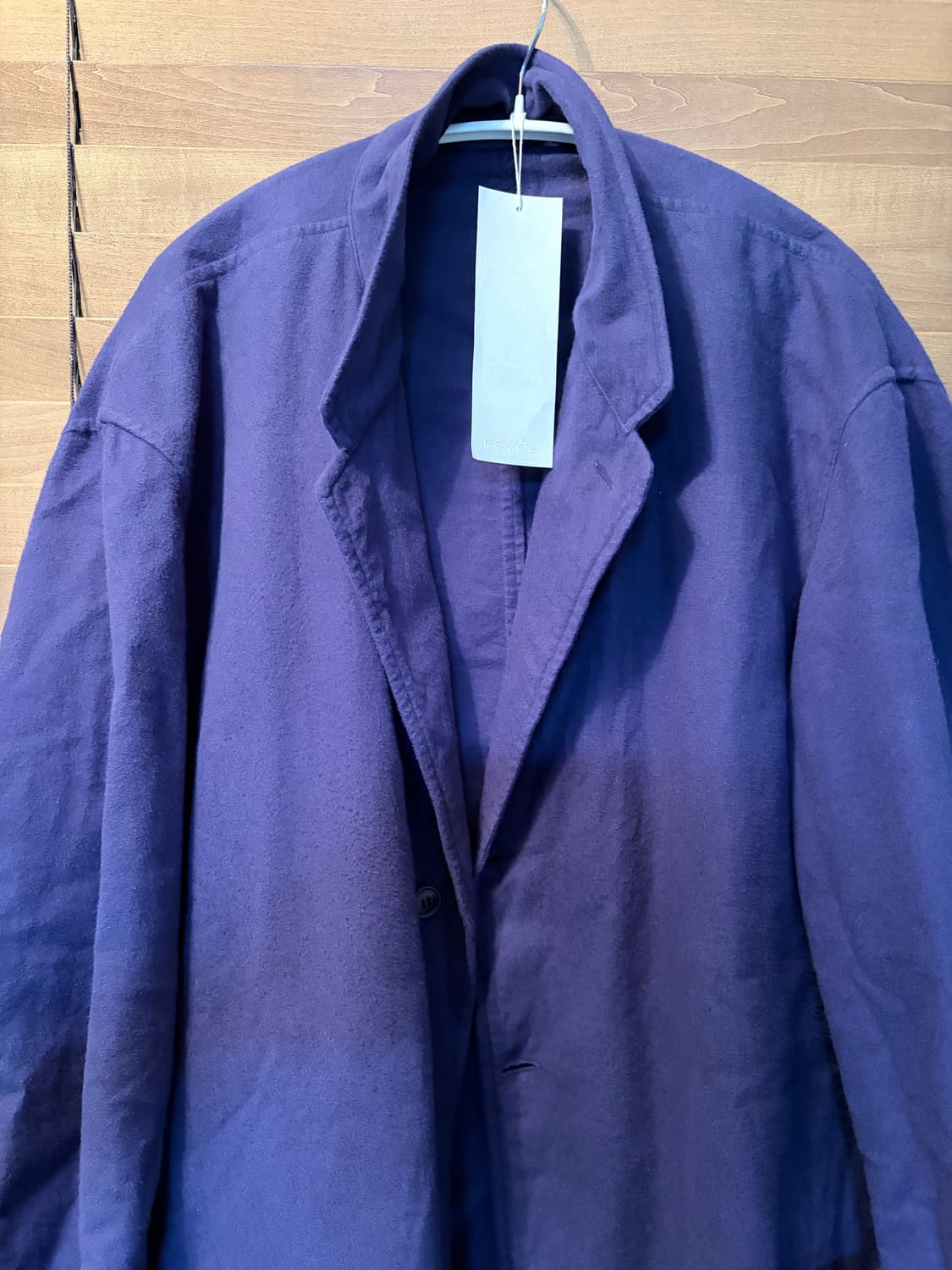 [2] 코모리 25aw 코튼 플란넬 자켓 로얄 블루 상품이미지4