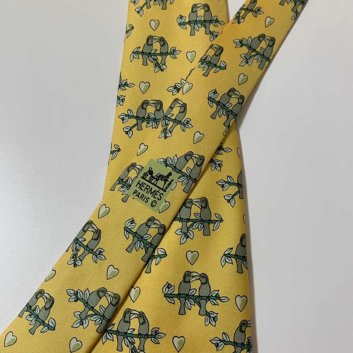 에르메스(HERMES) 명품 100실크넥타이 정장 A등급 8.8cm 상품이미지3